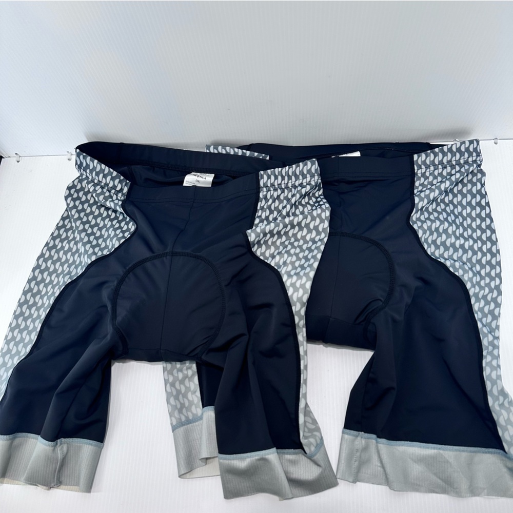Neenca Men’s Size 2XL Cycling Compression Padded Bike Shorts Lot Of 2